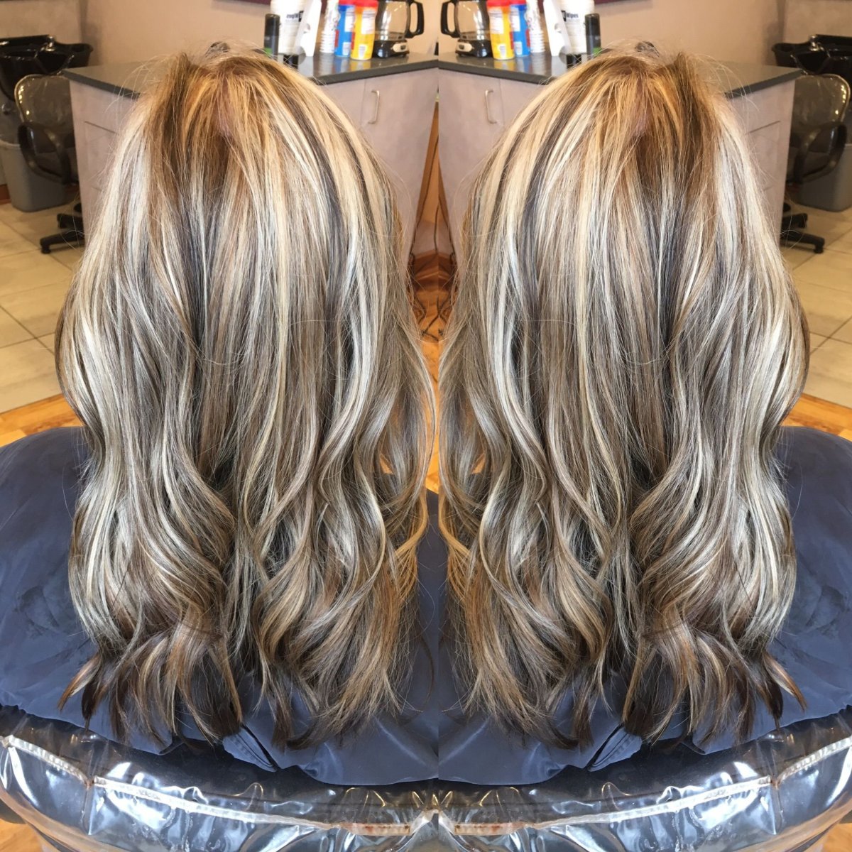 Мелирование снизу волос