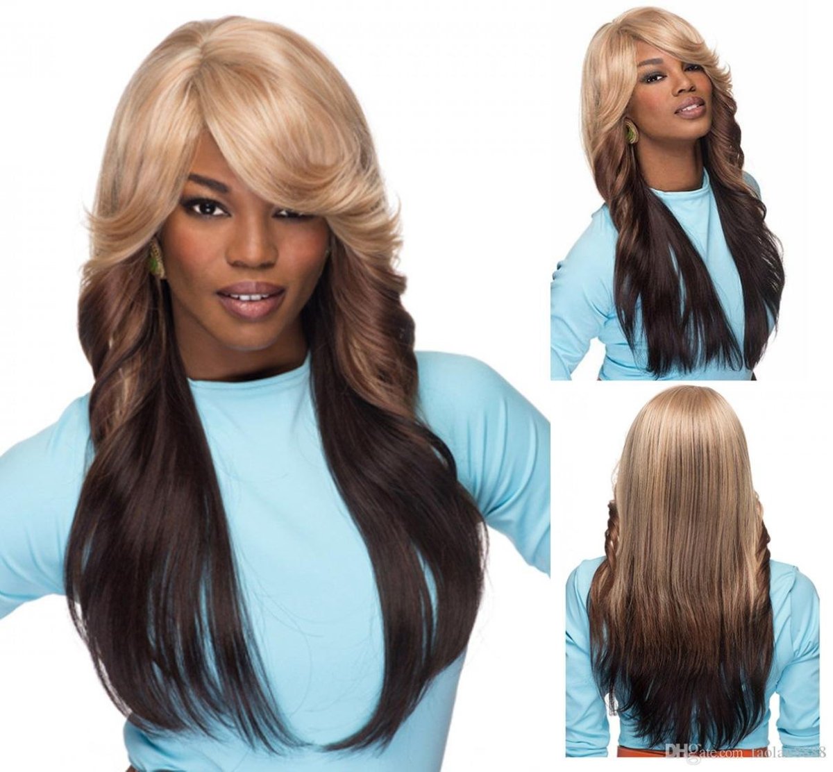 Цвет волос низ темный верх светлый