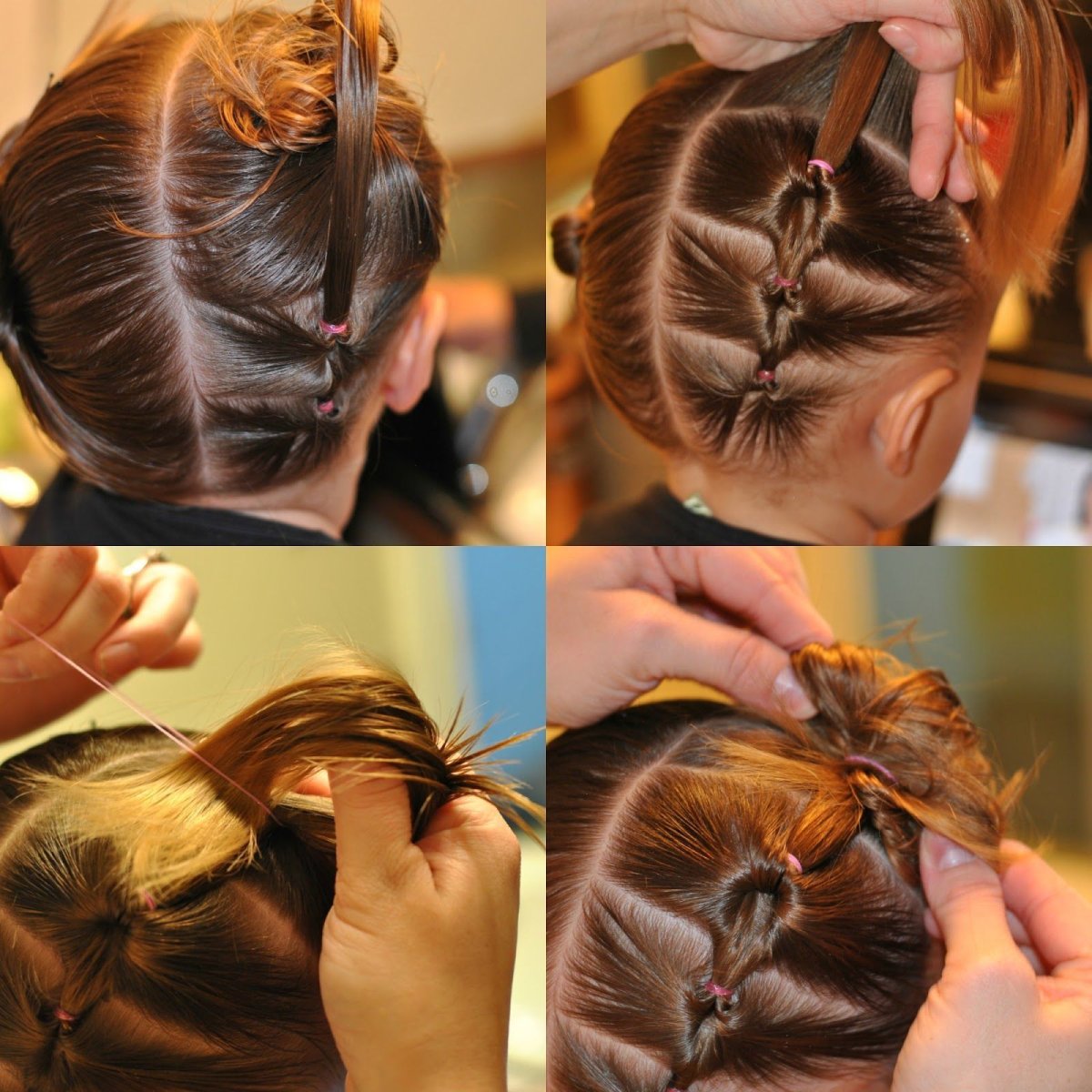 Детские прически с петлей для волос