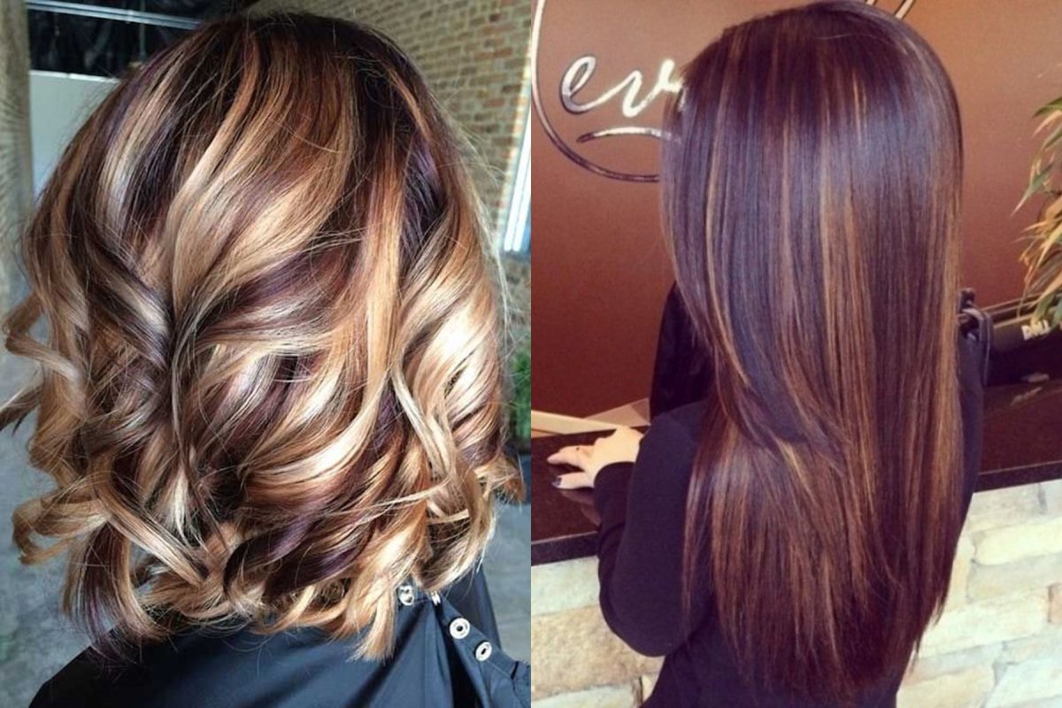 Красивое окрашивание волос на средние волосы