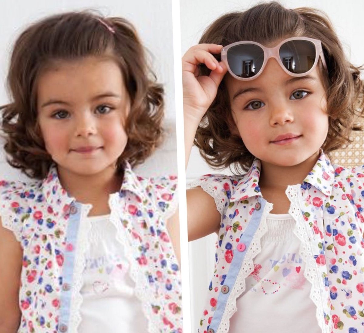 Детские стрижки на кудрявые волосы девочке