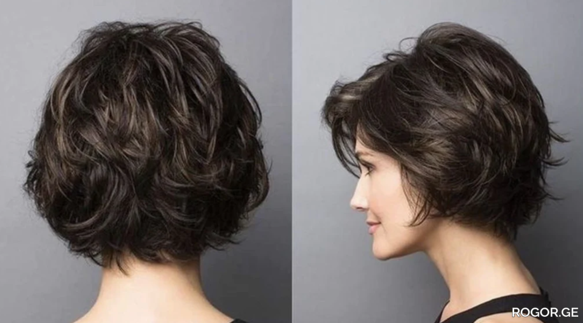Стрижка многослойный Боб