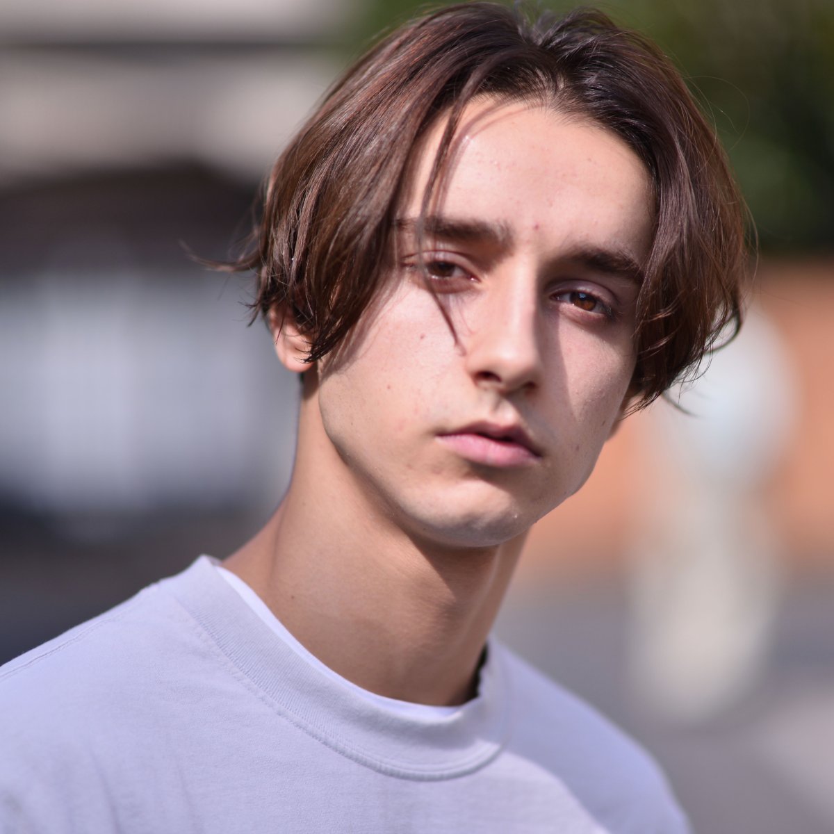 Мужские стрижки с пробором посередине