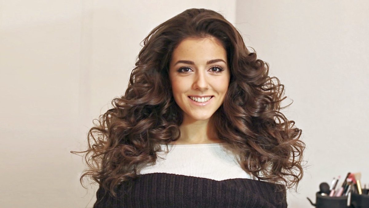 Объёмные Локоны на средние волосы