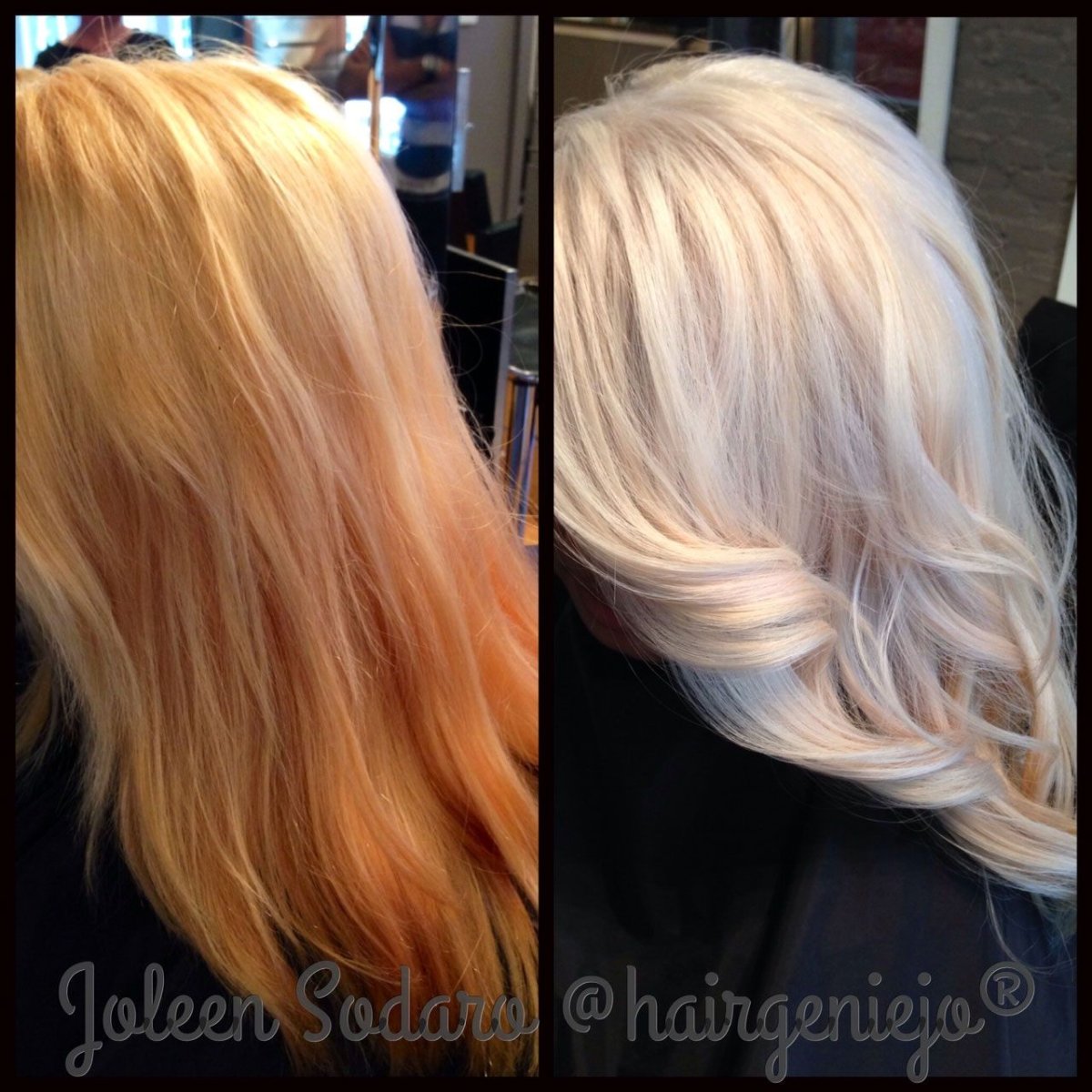 С рыжего в платиновый блонд