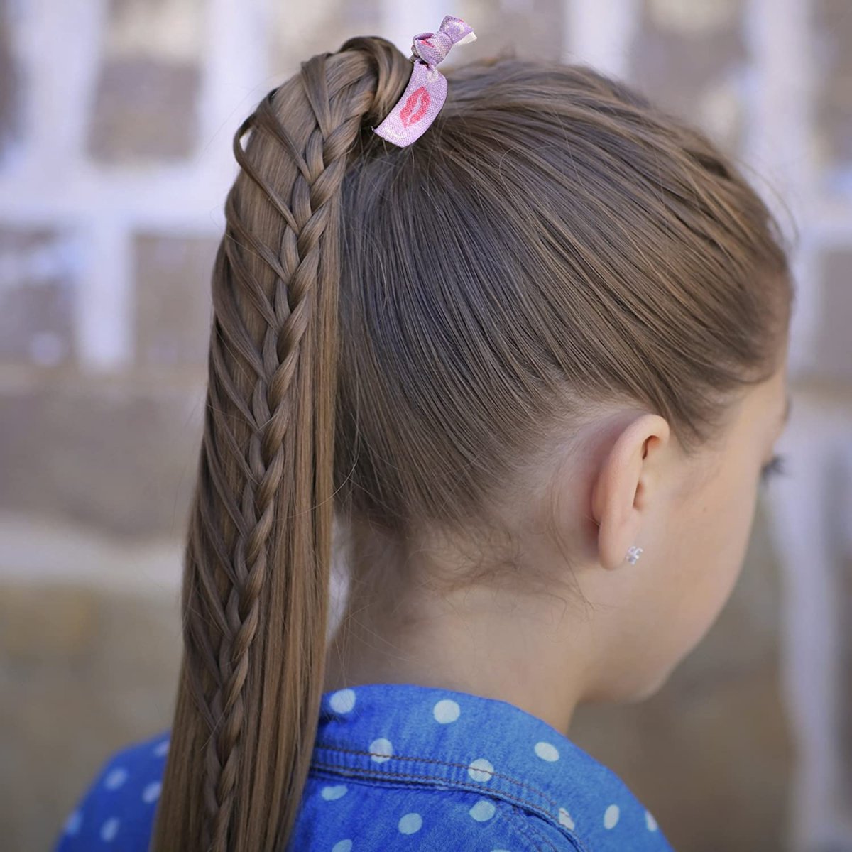 Прическа хвост косичка для девочки