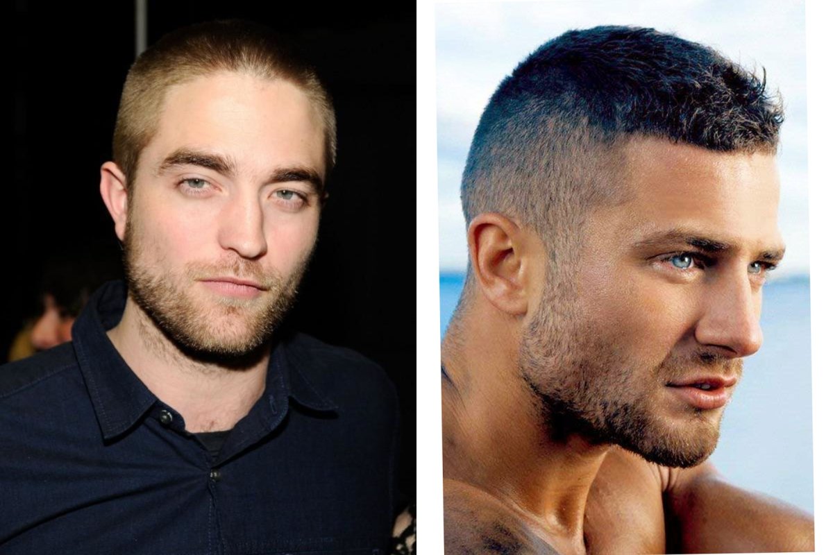 Модная короткая стрижка для мужчин с залысинами