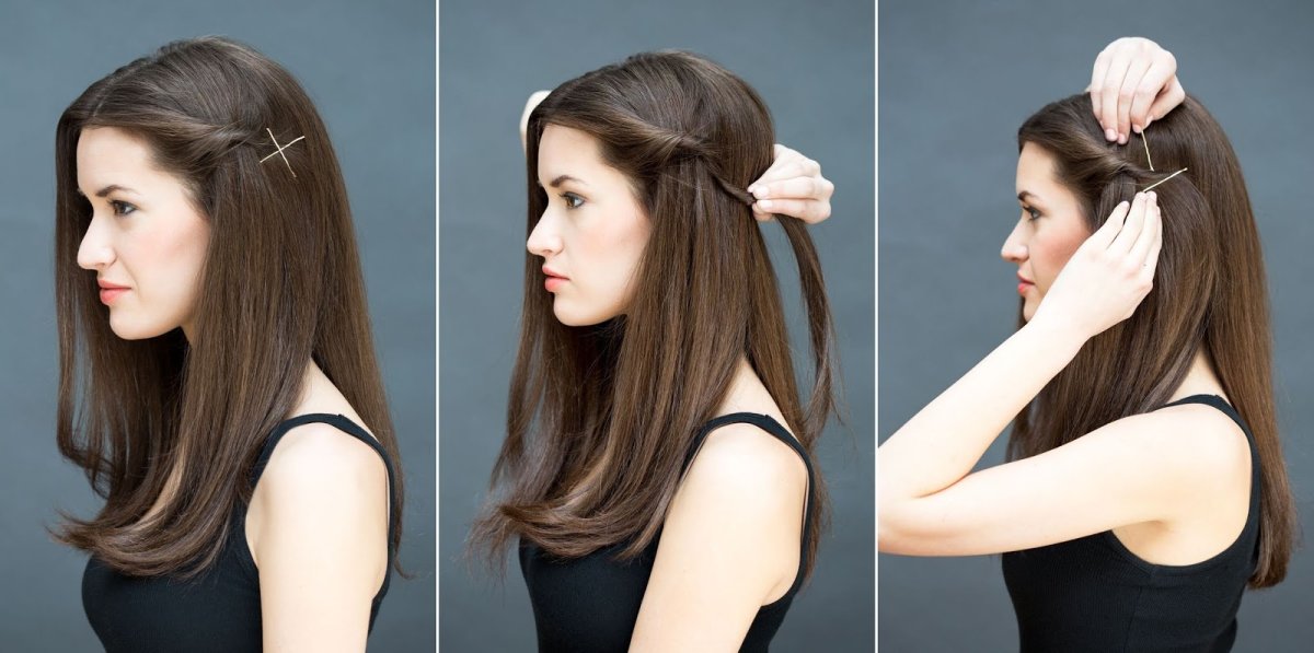 Прически с невидимками