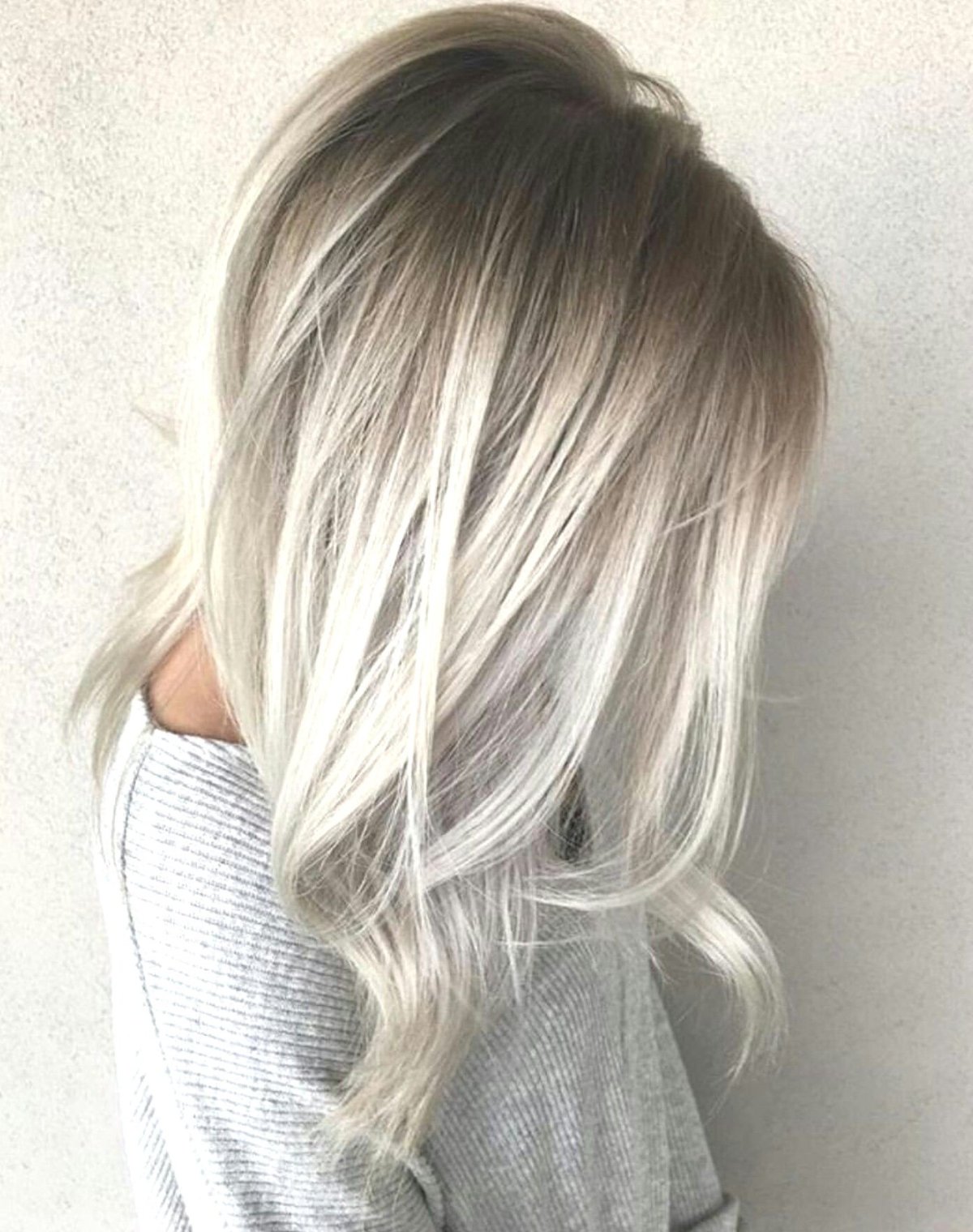 Пепельный блонд омбре