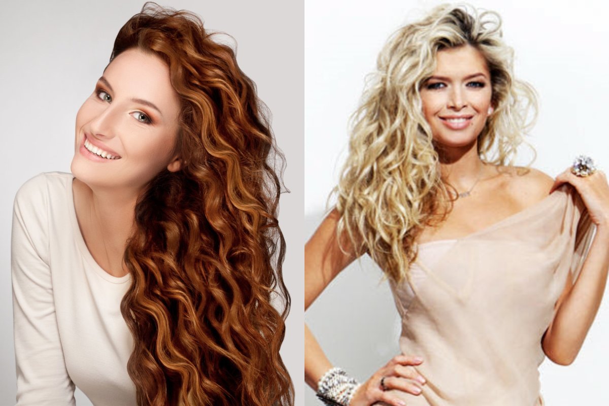 Кудри на длинные волосы