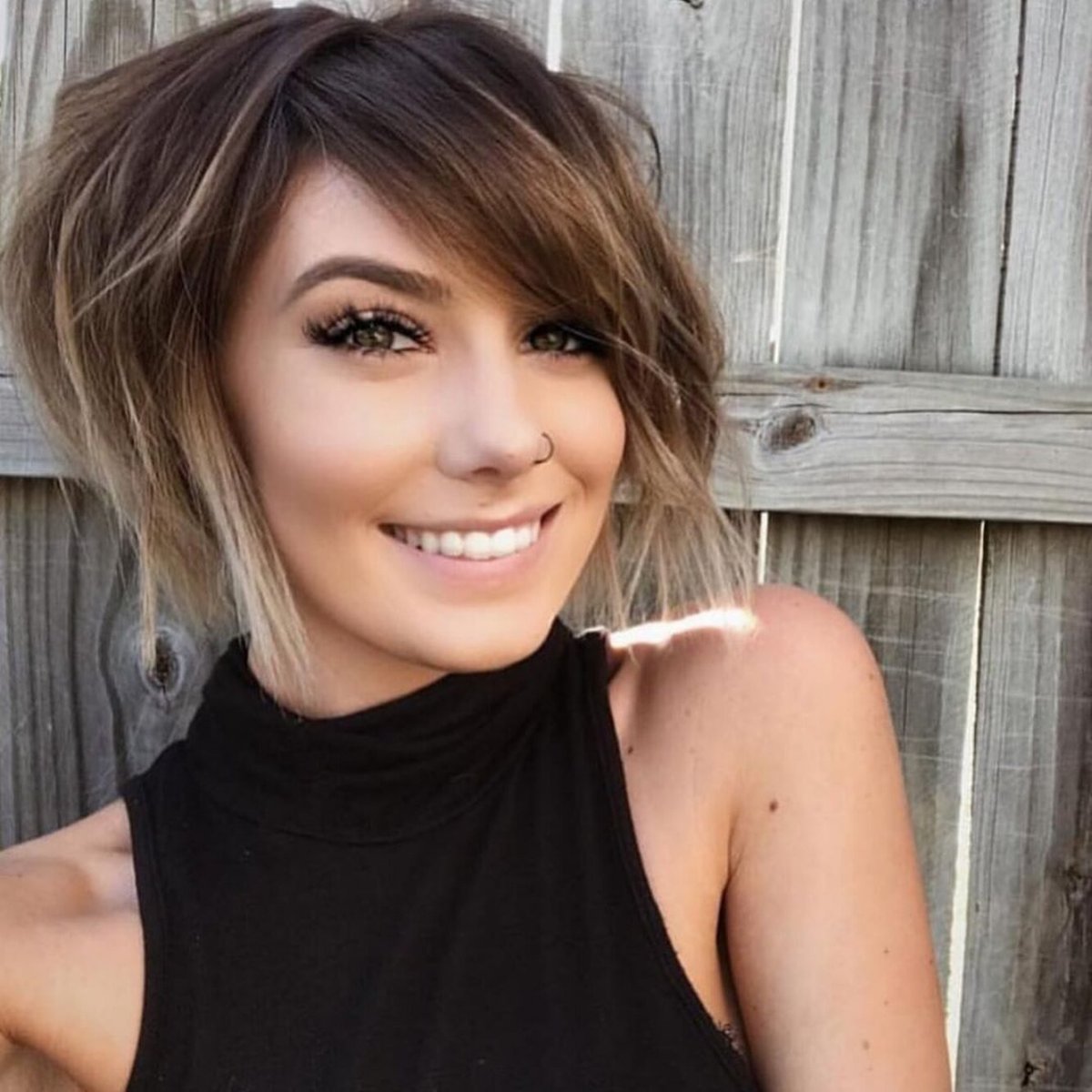 Омбре на короткие волосы