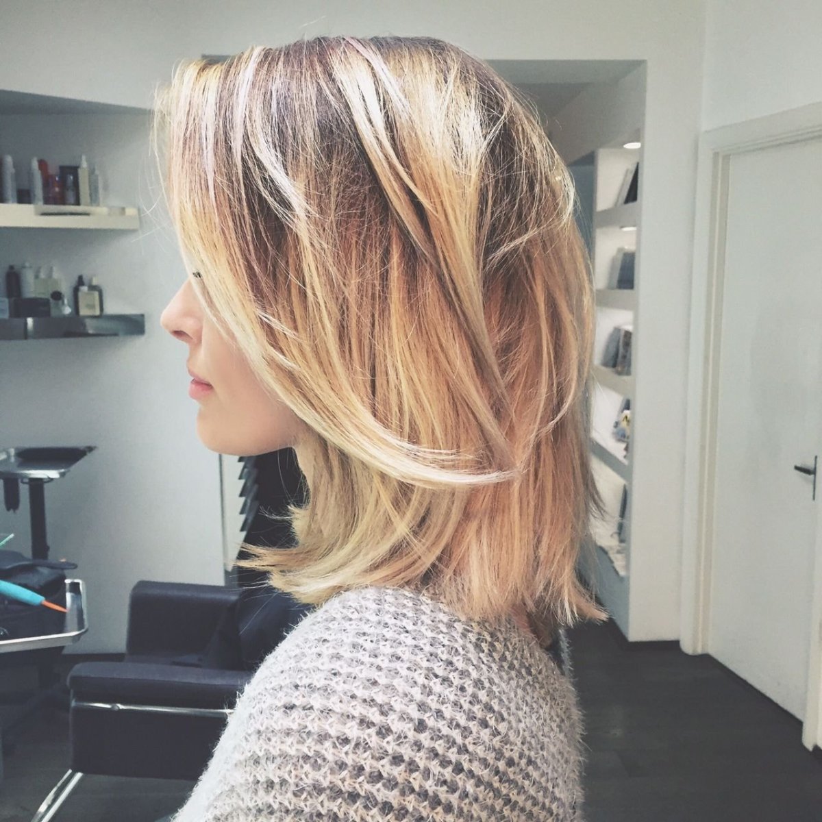 Боб каре с удлинением и асимметрией