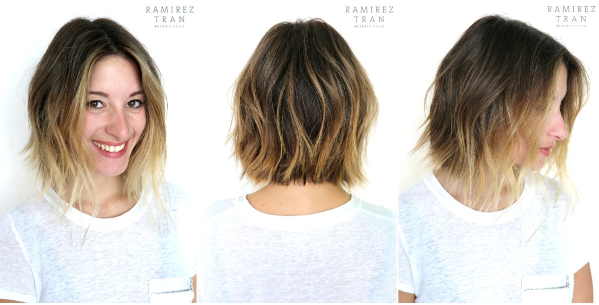 Контуринг волос на короткие волосы