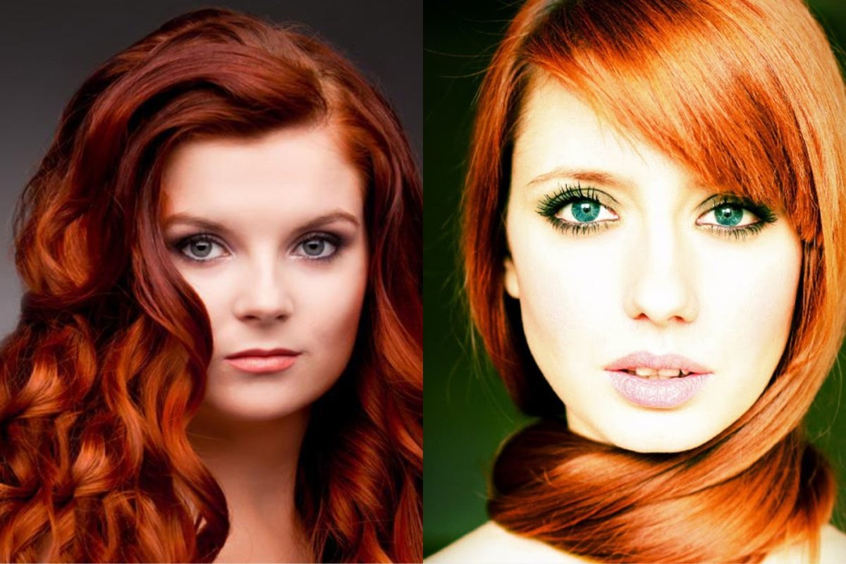 Цвет волос для зеленых глаз