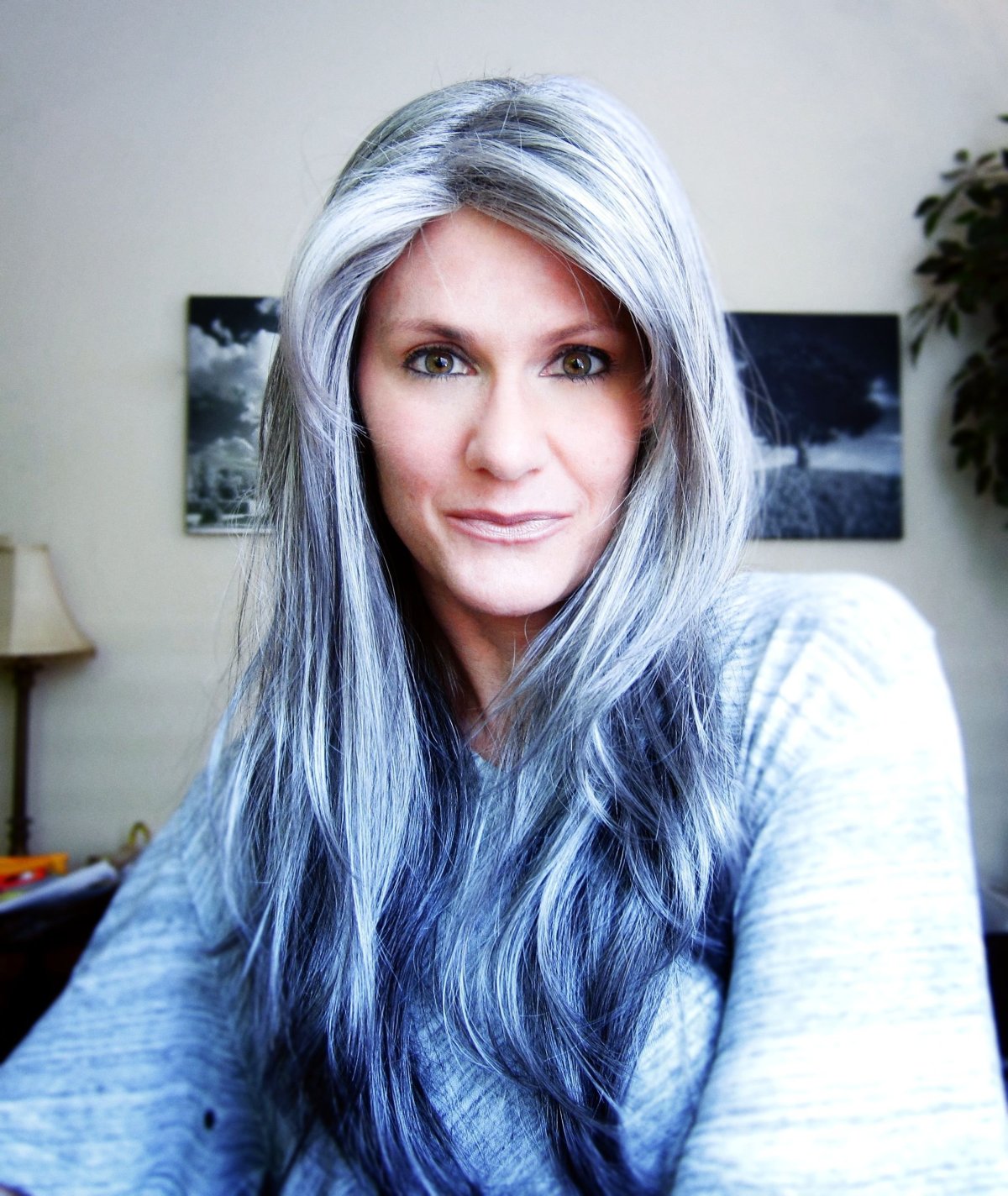 Мелирование на седину