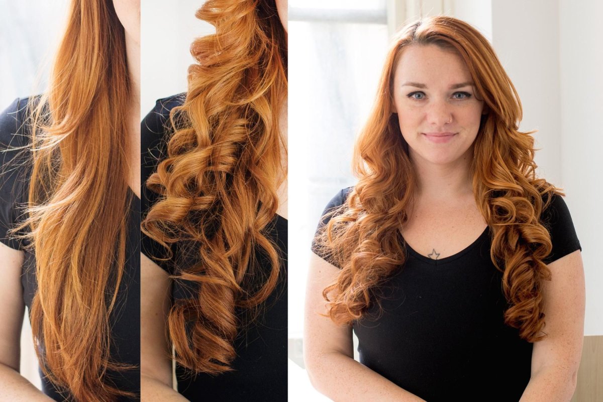 Закрученные концы волос