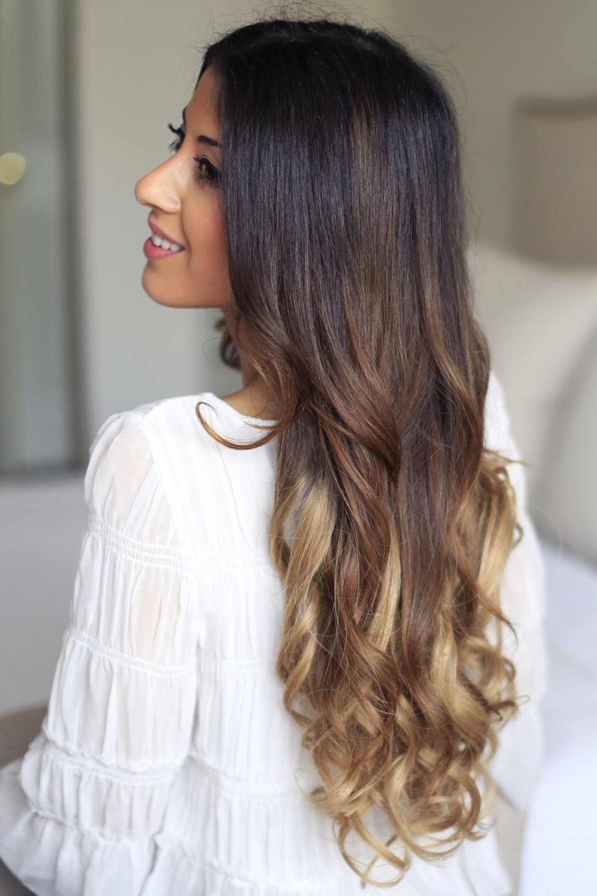 Локоны на концах волос