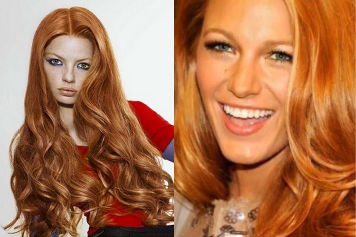 Золотисто медный цвет волос