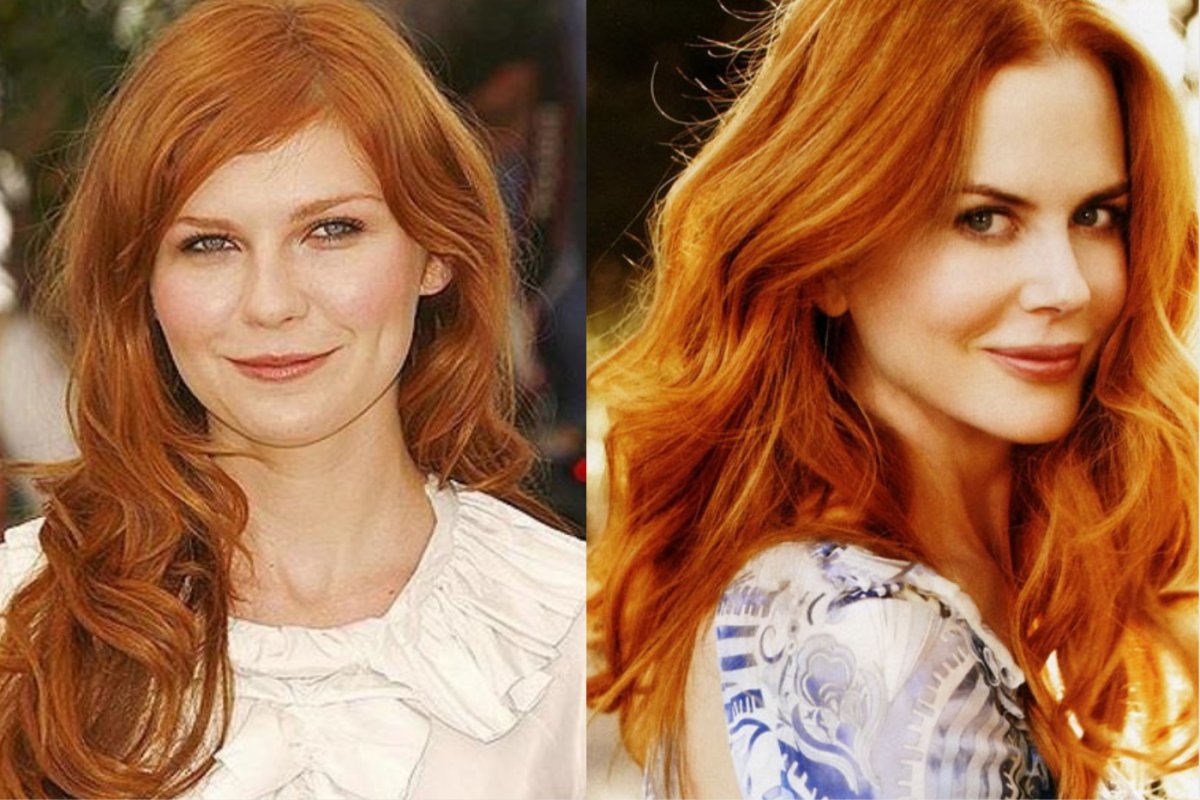 Золотисто медный цвет волос