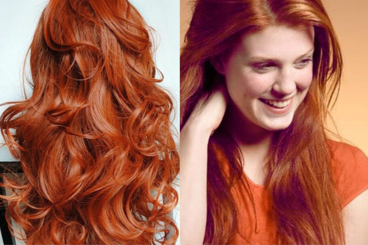 Рыжие волосы палитра