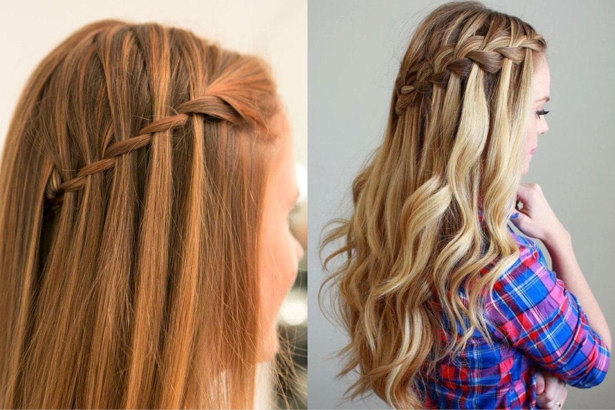 Французский водопад заплетение