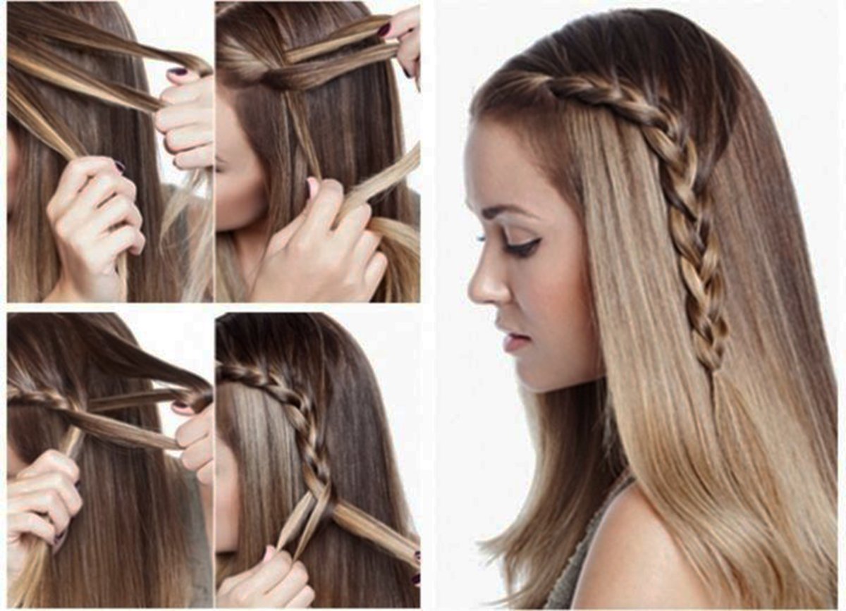 Простые причёски на распущенные волосы