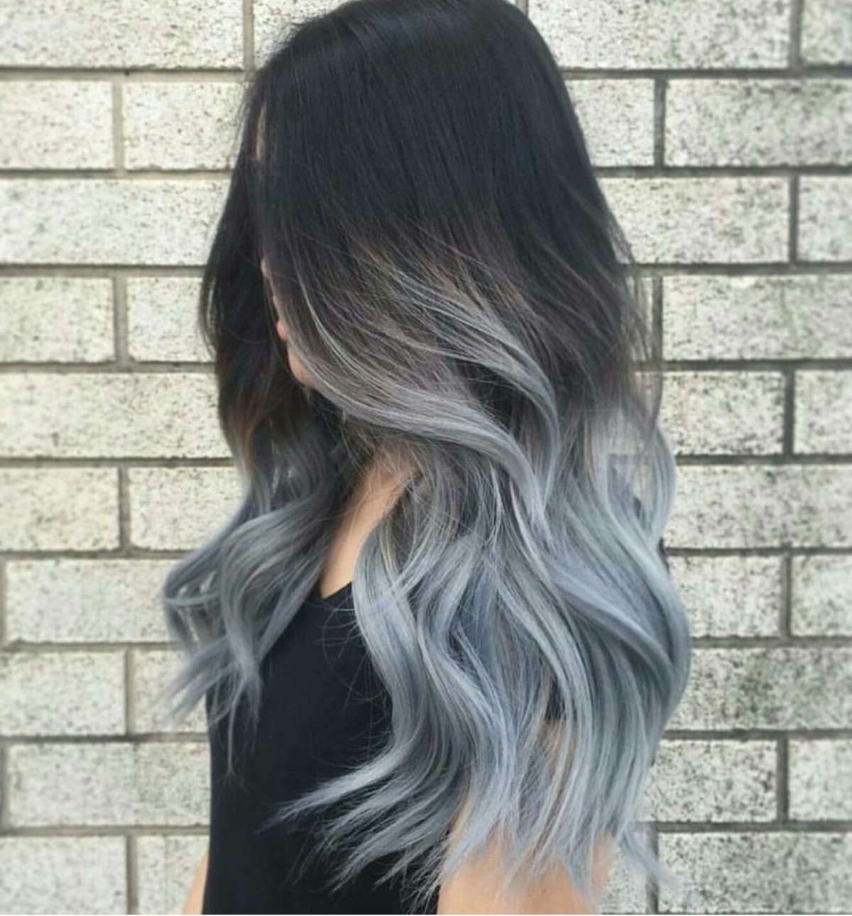 Серое омбре