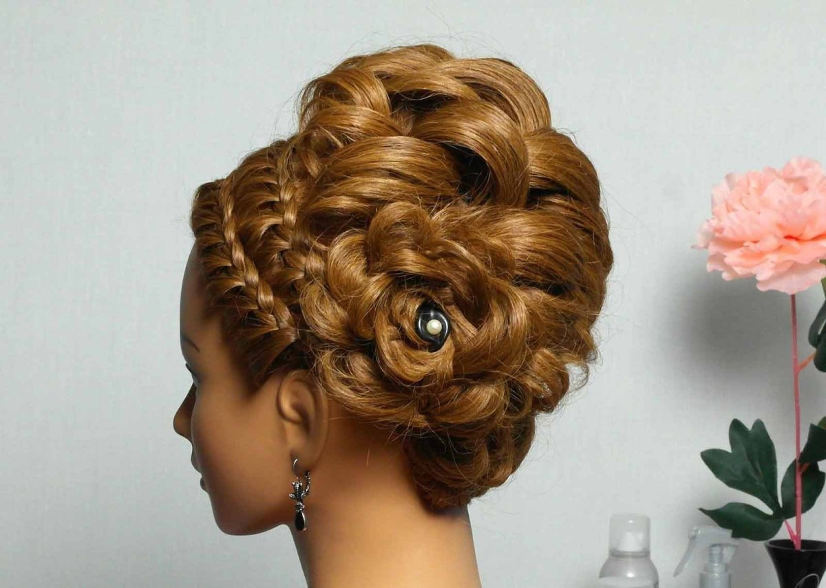 Причёски на выпускной на средние волосы