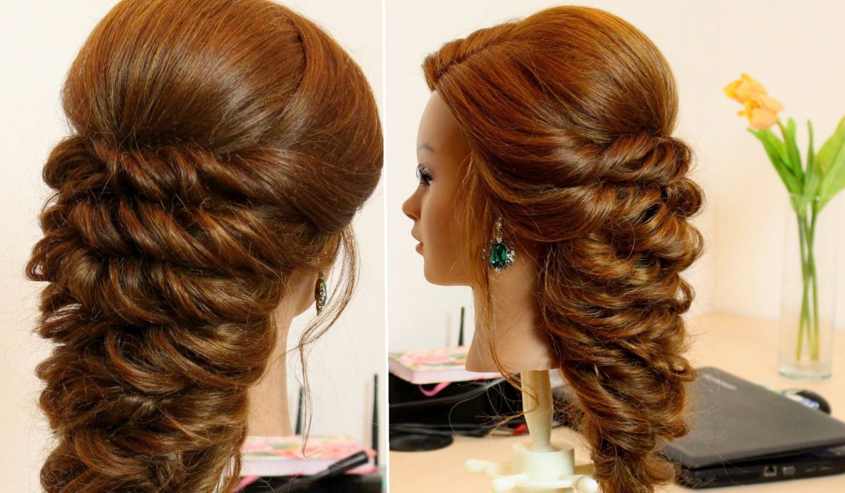 Прически с плетением на длинные волосы