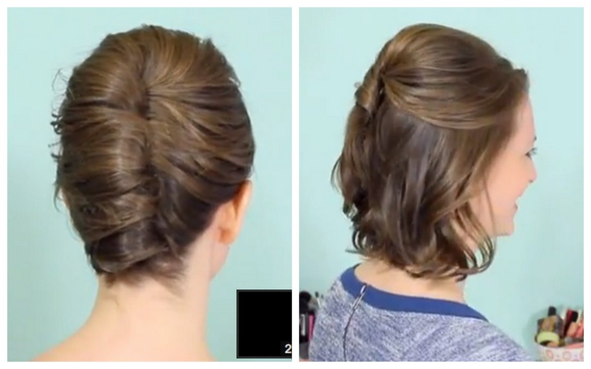 Прическа Ракушка на тонкие волосы