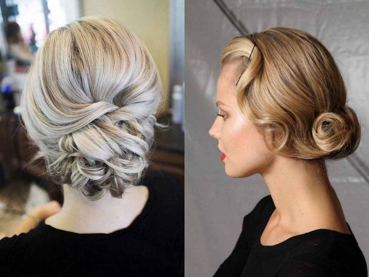 Вечерние прически на волосы до плеч