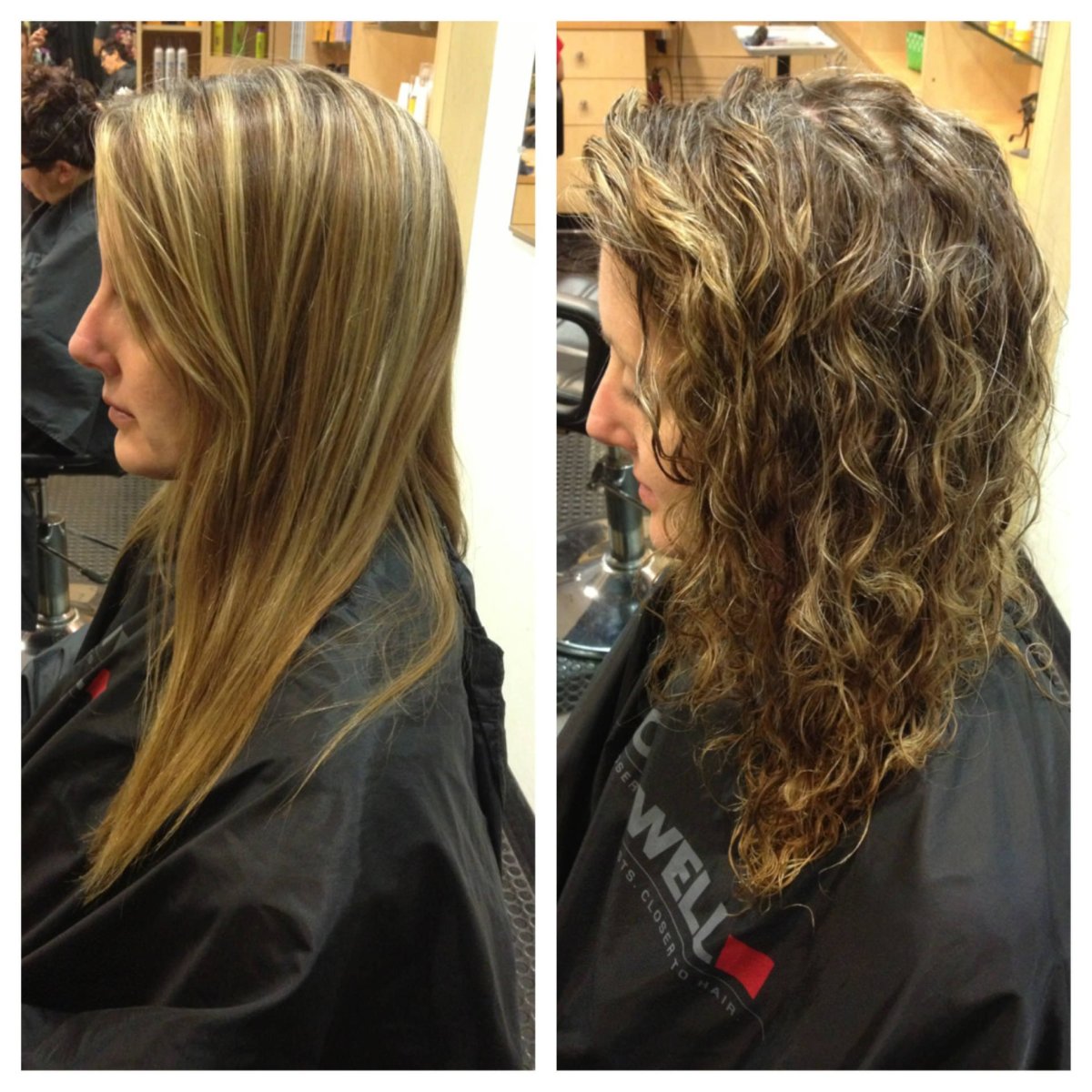 Волнистое каре биозавивка