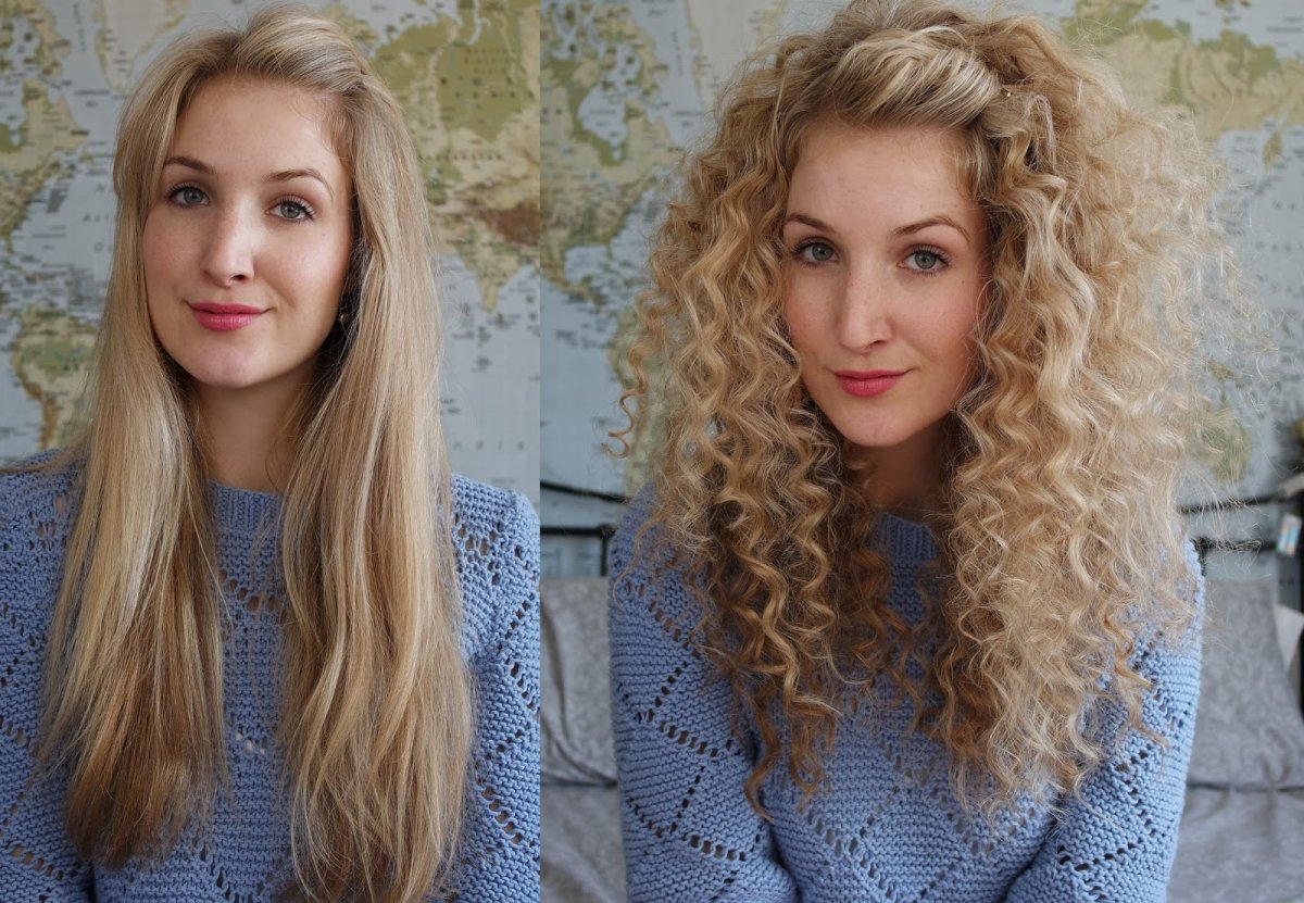 Кудри после косичек