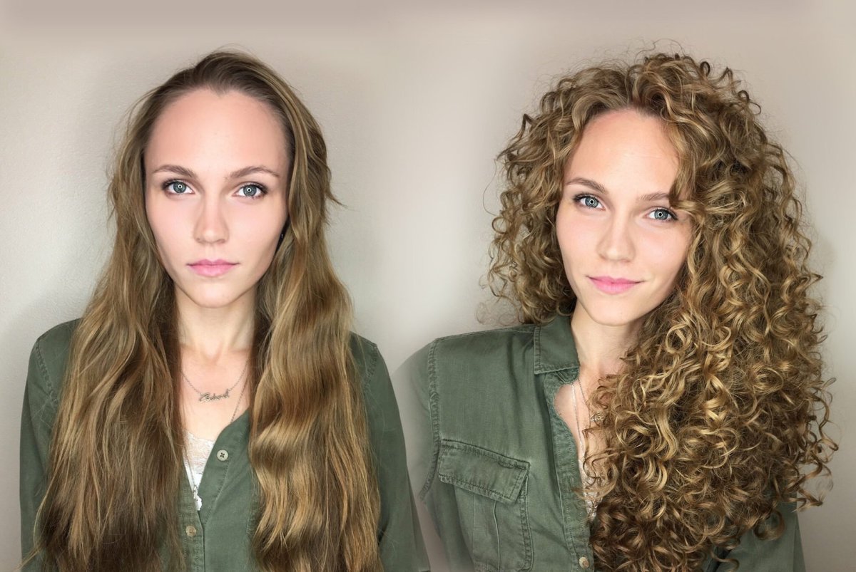 Завивка волос на карандаш