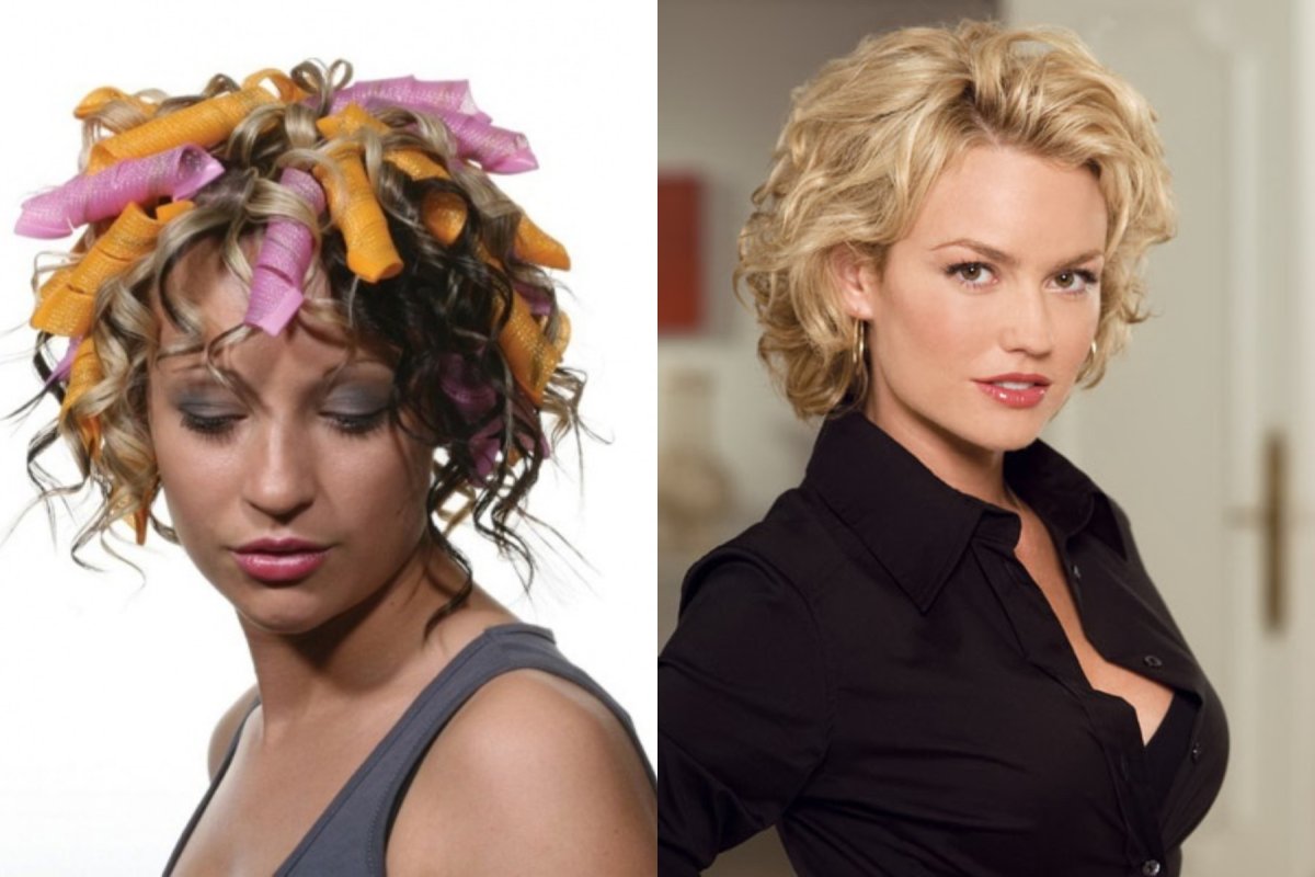 Кудри на короткие волосы