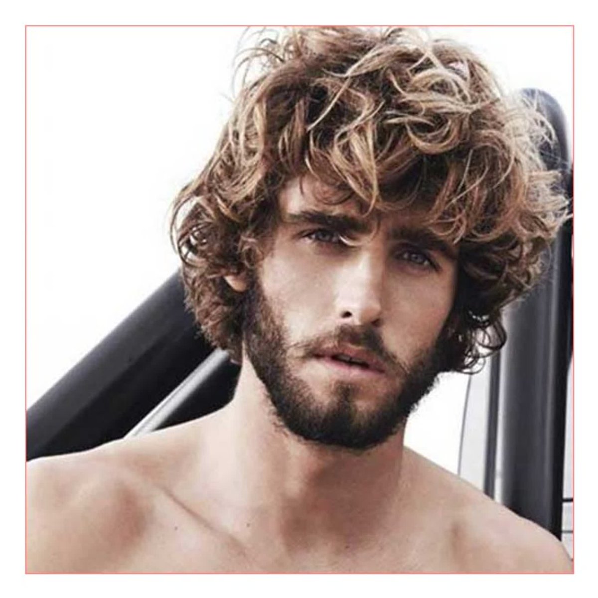 Мужское мелирование на кудрявые волосы