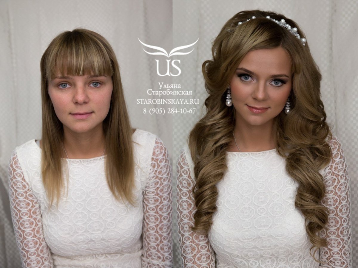 Прически на выпускной с челкой