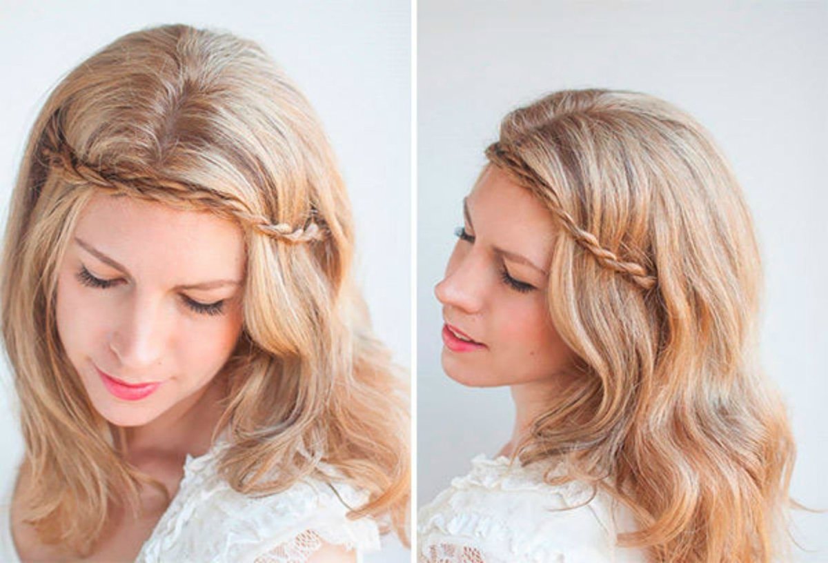 Причёски на распущенные волосы каре