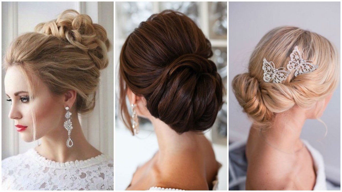 Собранные прически на средние волосы на выпускной