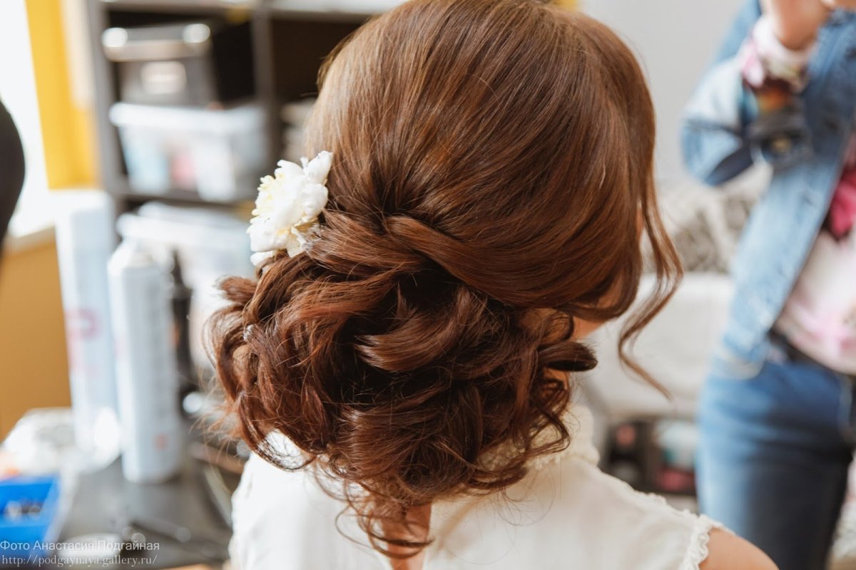 Прически с собранными волосами