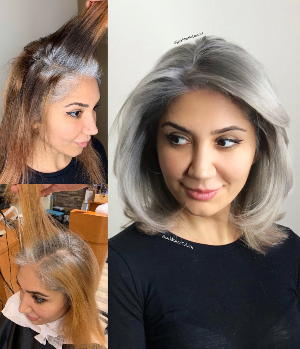 Окрашивание для седеющих волос