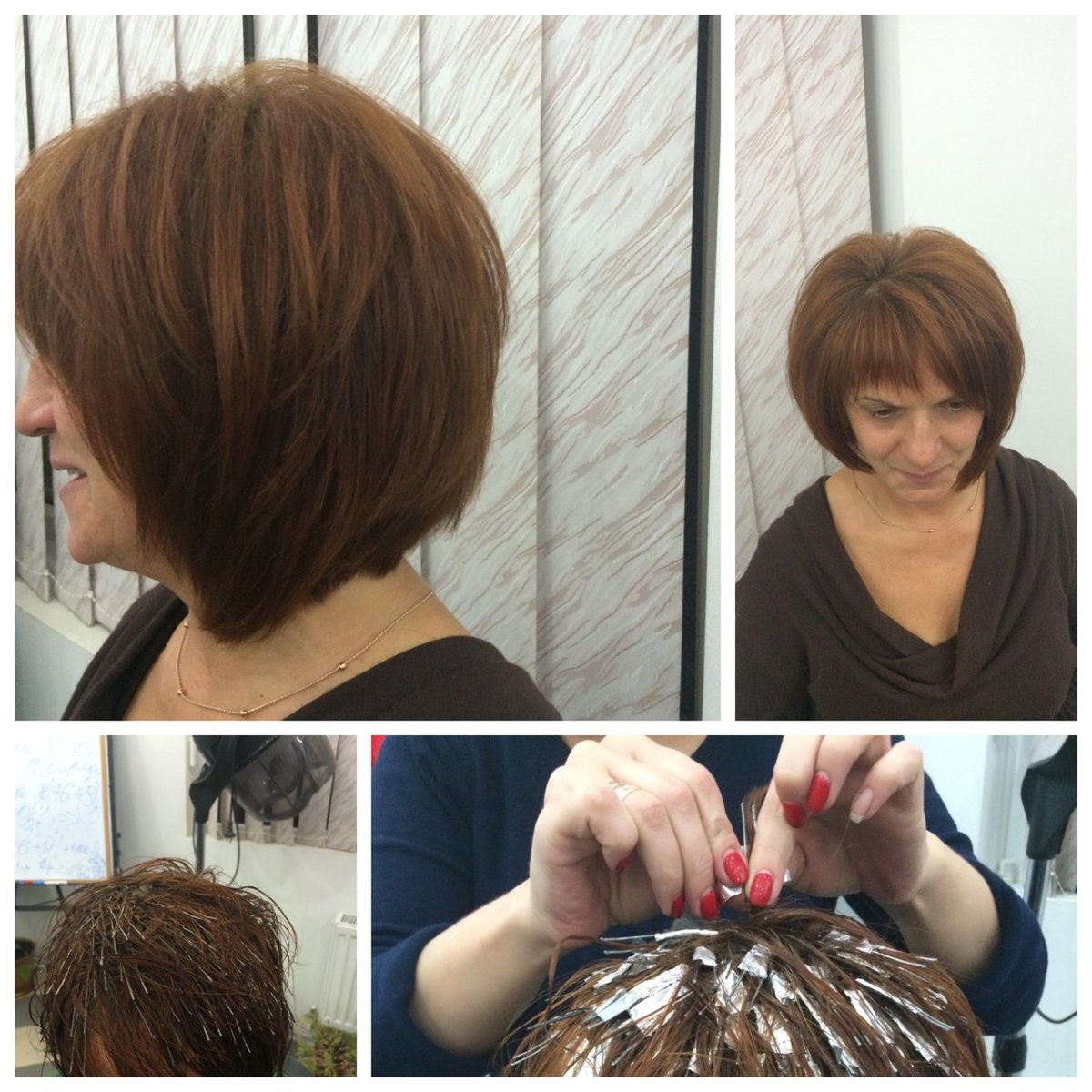 Прикорневая химия на длинные волосы