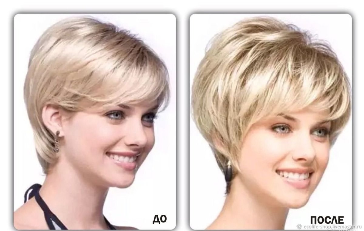Стрижка на короткие волосы придающая объем