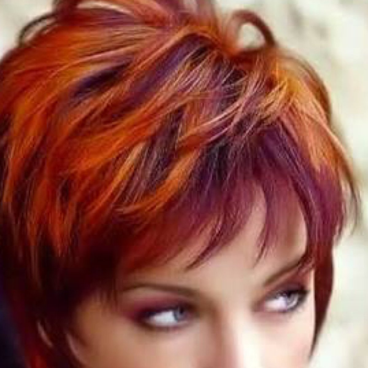 Колорирование на рыжие волосы короткие