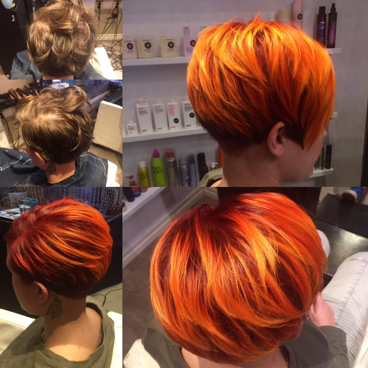 Стрижка Боб каре колорирование