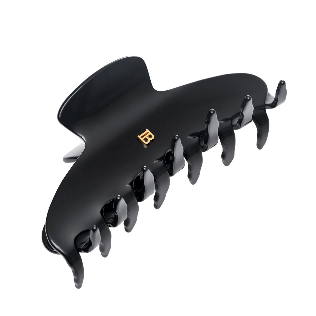 MP зажим-краб для волос пластик черный 80 мм 1 шт.