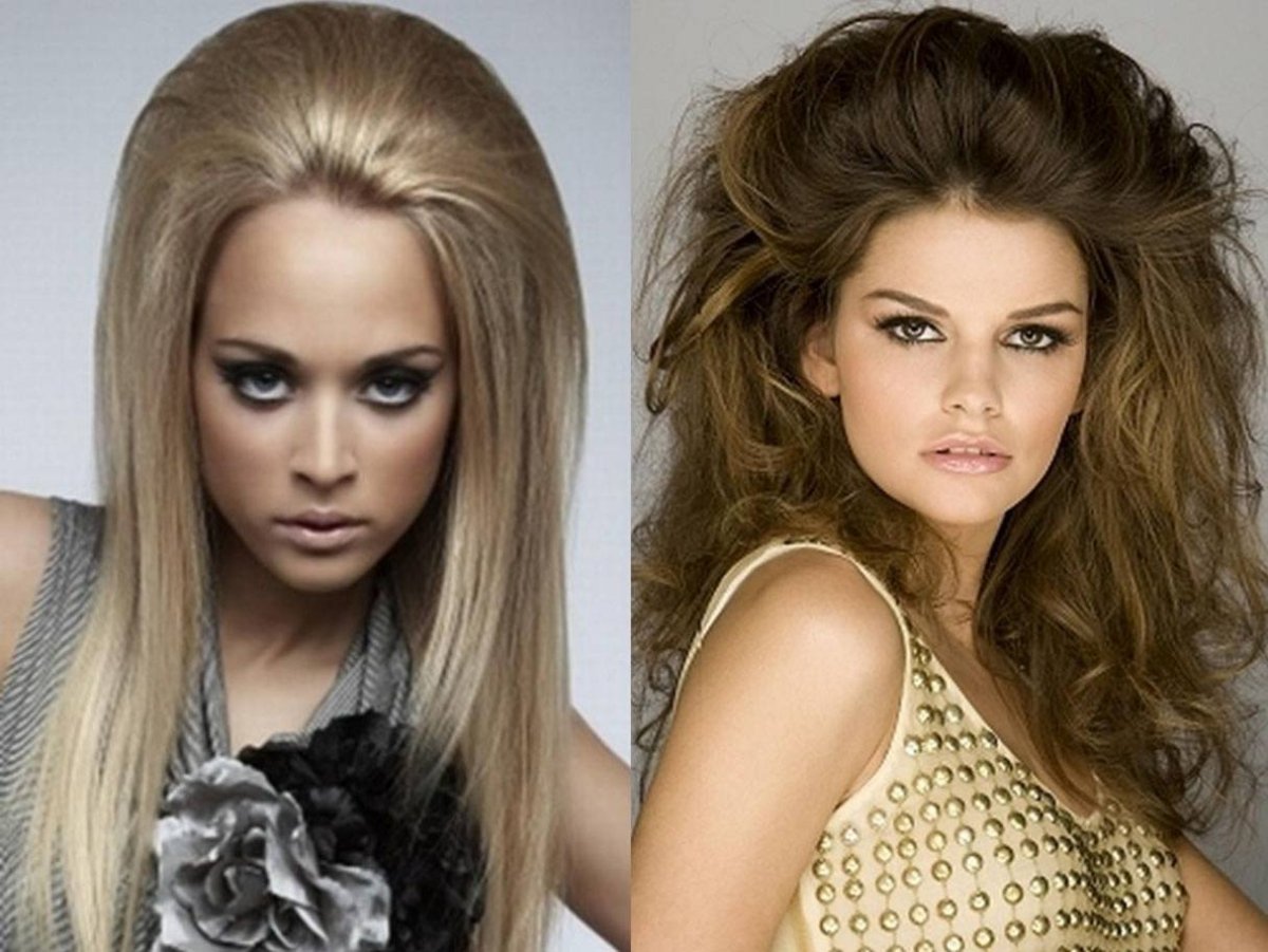 Прически с начесом на длинные волосы