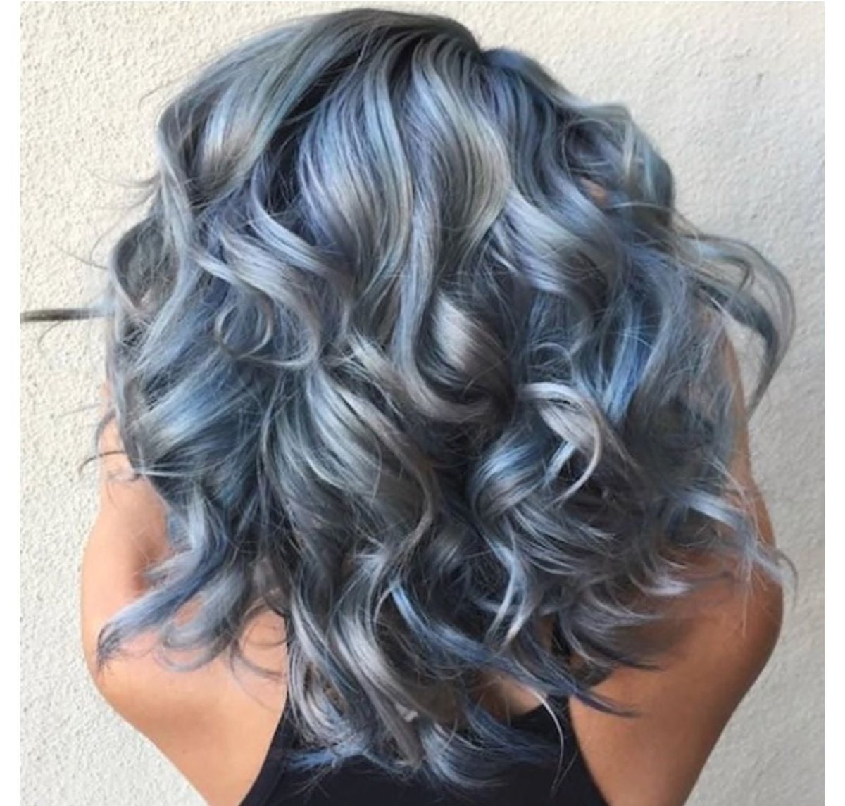 Синий балаяж