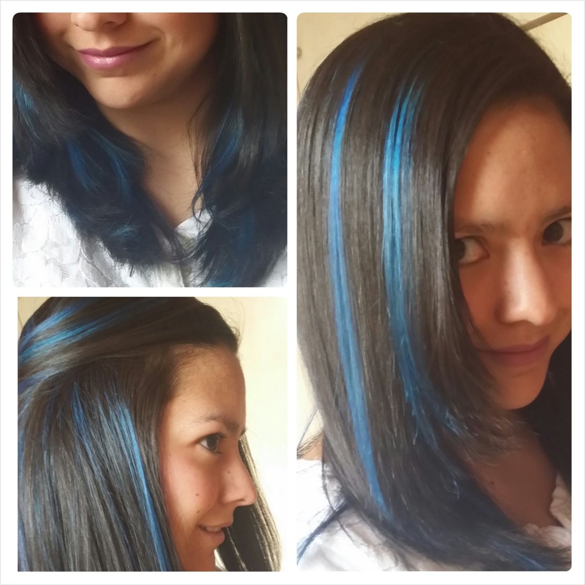 Цветные пряди окрашивание волос