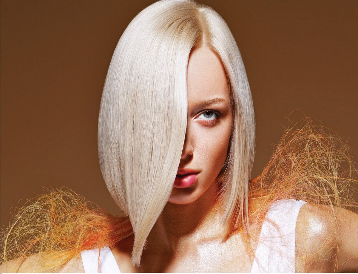 Креативное окрашивание блонд